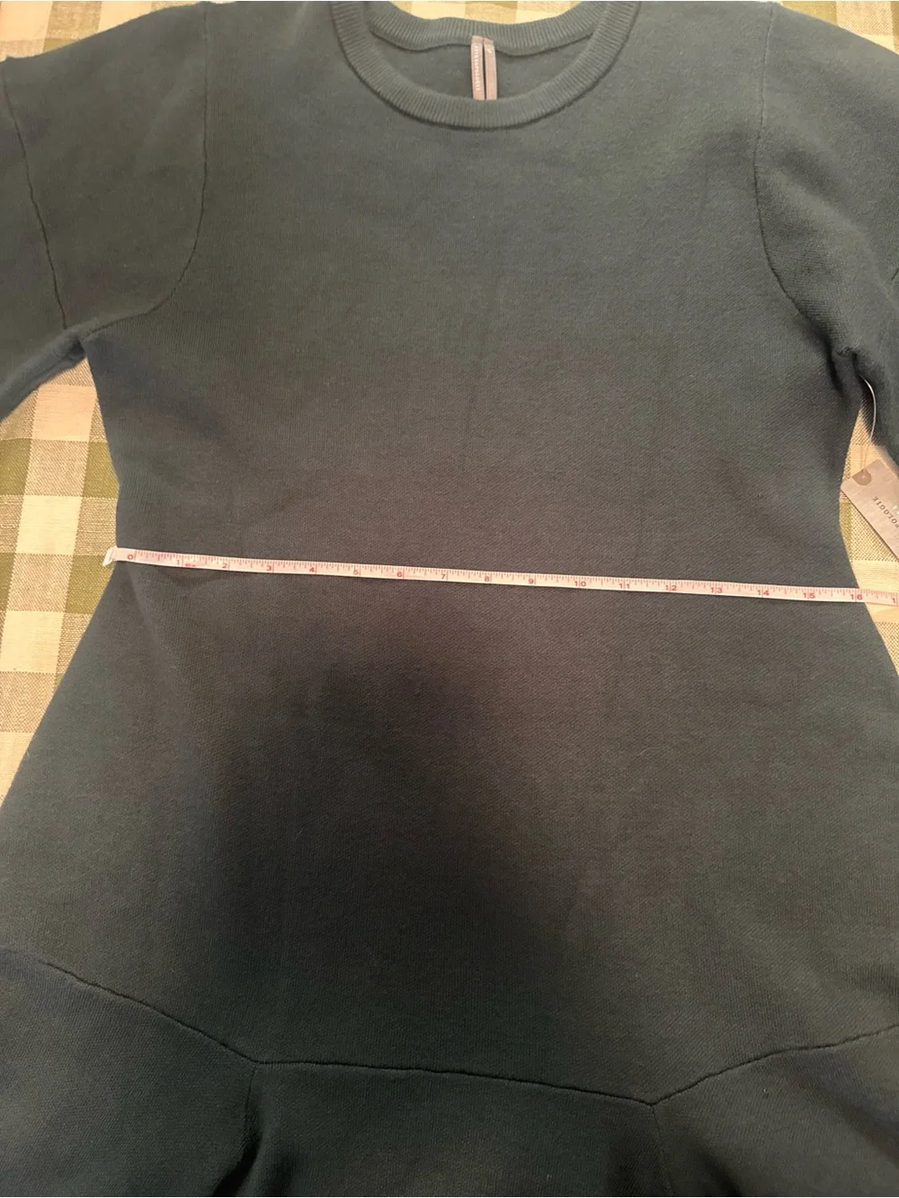 Anthropologie 3/4 Sleeve Ruffled Sweater Knit Dress - Picture 10 of 14